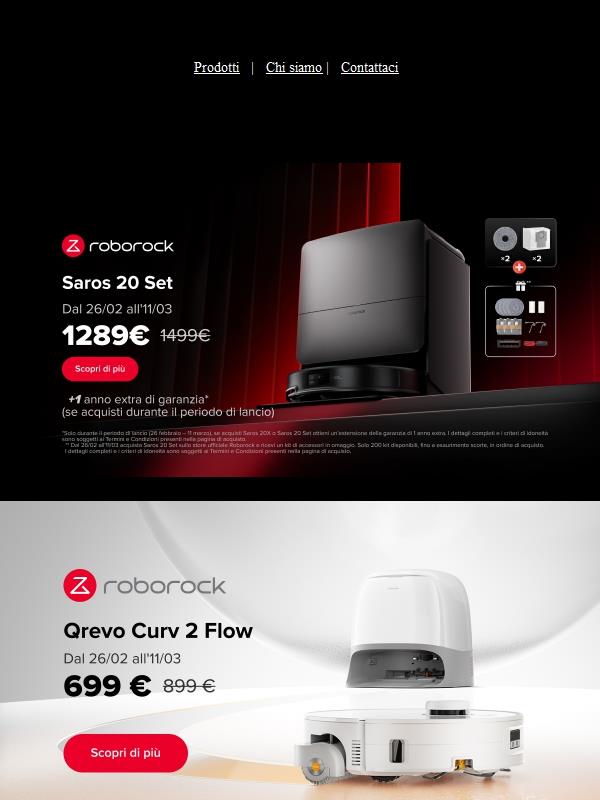 ⌛️ Ultima chance: fino a -210€ sui nuovi Roborock!