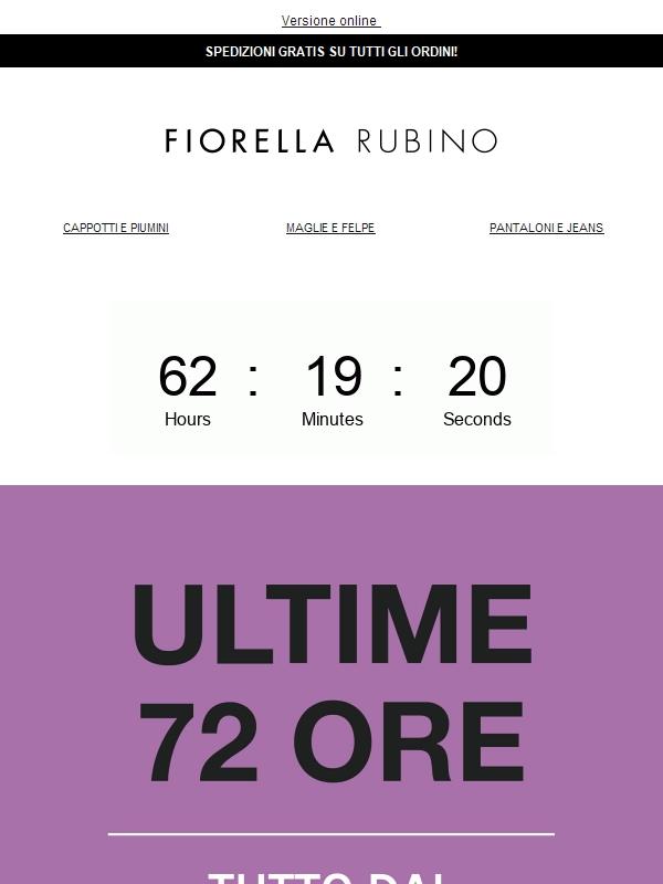 ⏰Ultime 72 ore di SALDI⏰