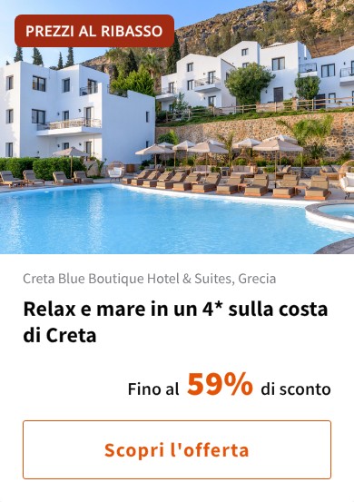 Relax e mare in un 4* sulla costa di Creta