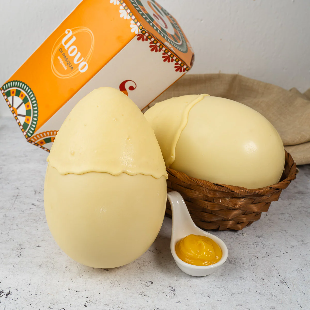Image of Uovo di Pasqua artigianale al limone 350g