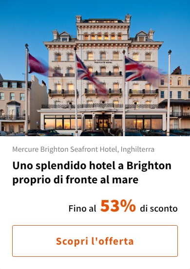 Uno splendido hotel a Brighton proprio di fronte al mare