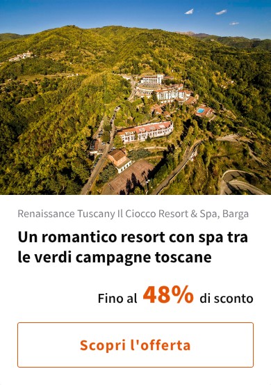 Un romantico resort con spa tra le verdi campagne toscane
