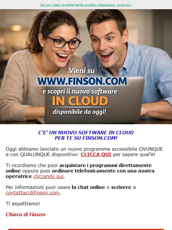 Scopri il nuovo software Finson in cloud!