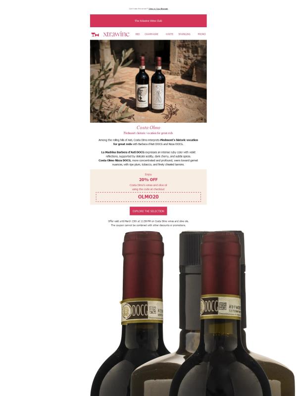 Costa Olmo: Discover Piedmont with a 20% discount