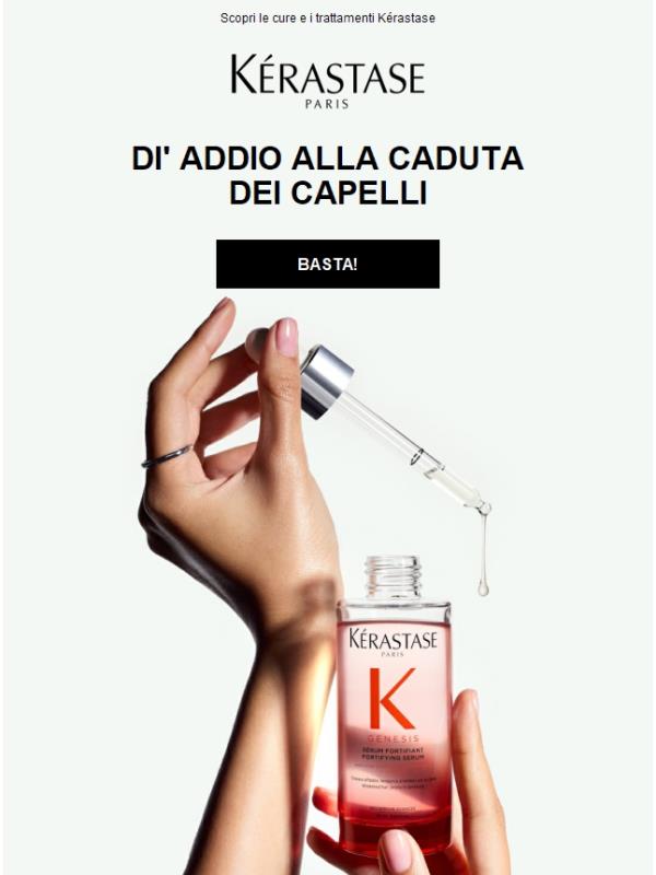 Di' addio alla caduta dei capelli