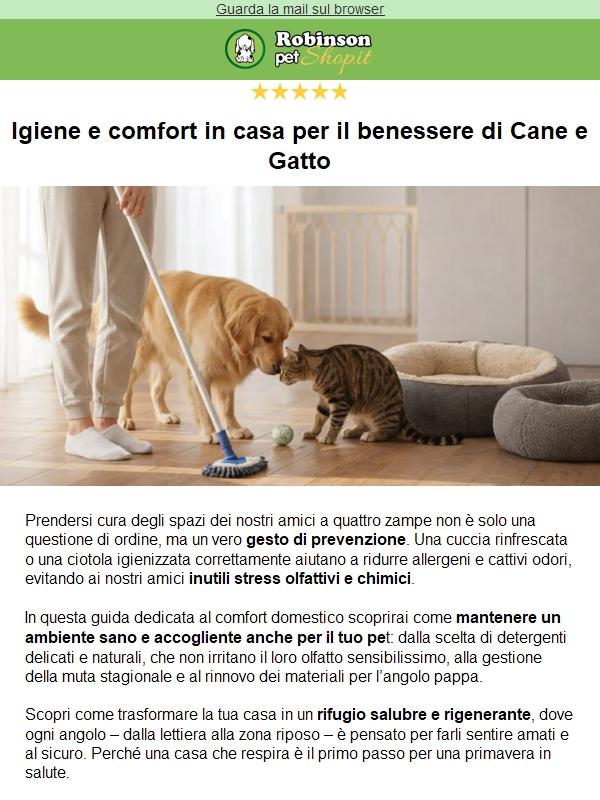 Guida all’igiene e al comfort in casa per cane e gatto 🐾