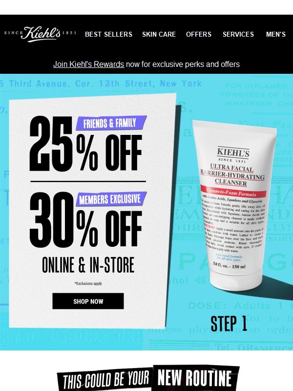 Up to 30% OFF Your Friends & Family Glow