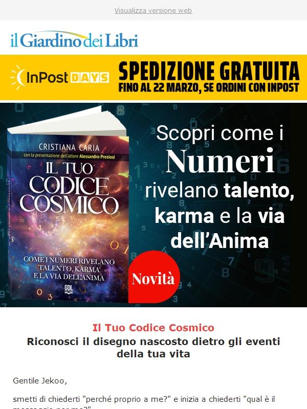 🔢 Il nuovo libro di Cristiana Caria: il tuo codice cosmico