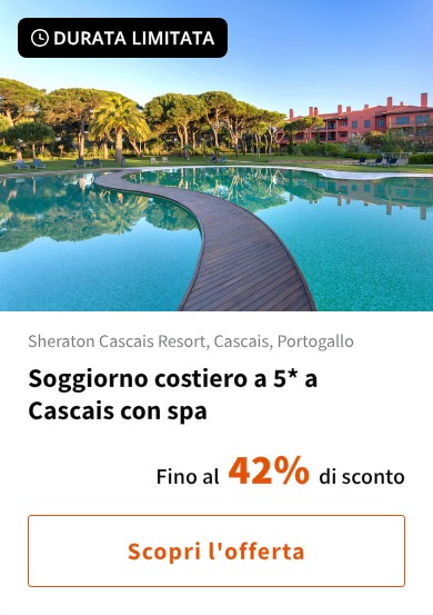 Soggiorno costiero a 5* a Cascais con spa