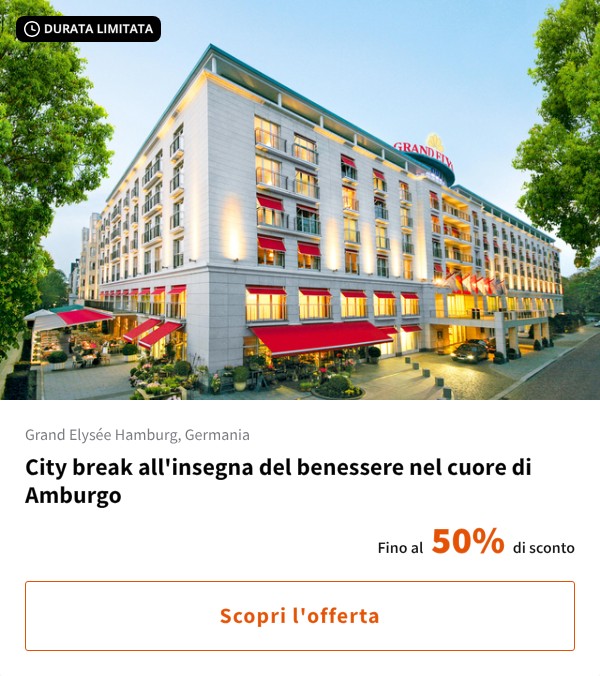 City break all'insegna del benessere nel cuore di Amburgo