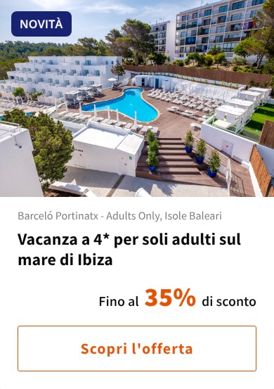 Vacanza a 4* per soli adulti sul mare di Ibiza