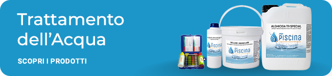 prodotti chimici per
trattamento dell'acqua piscina