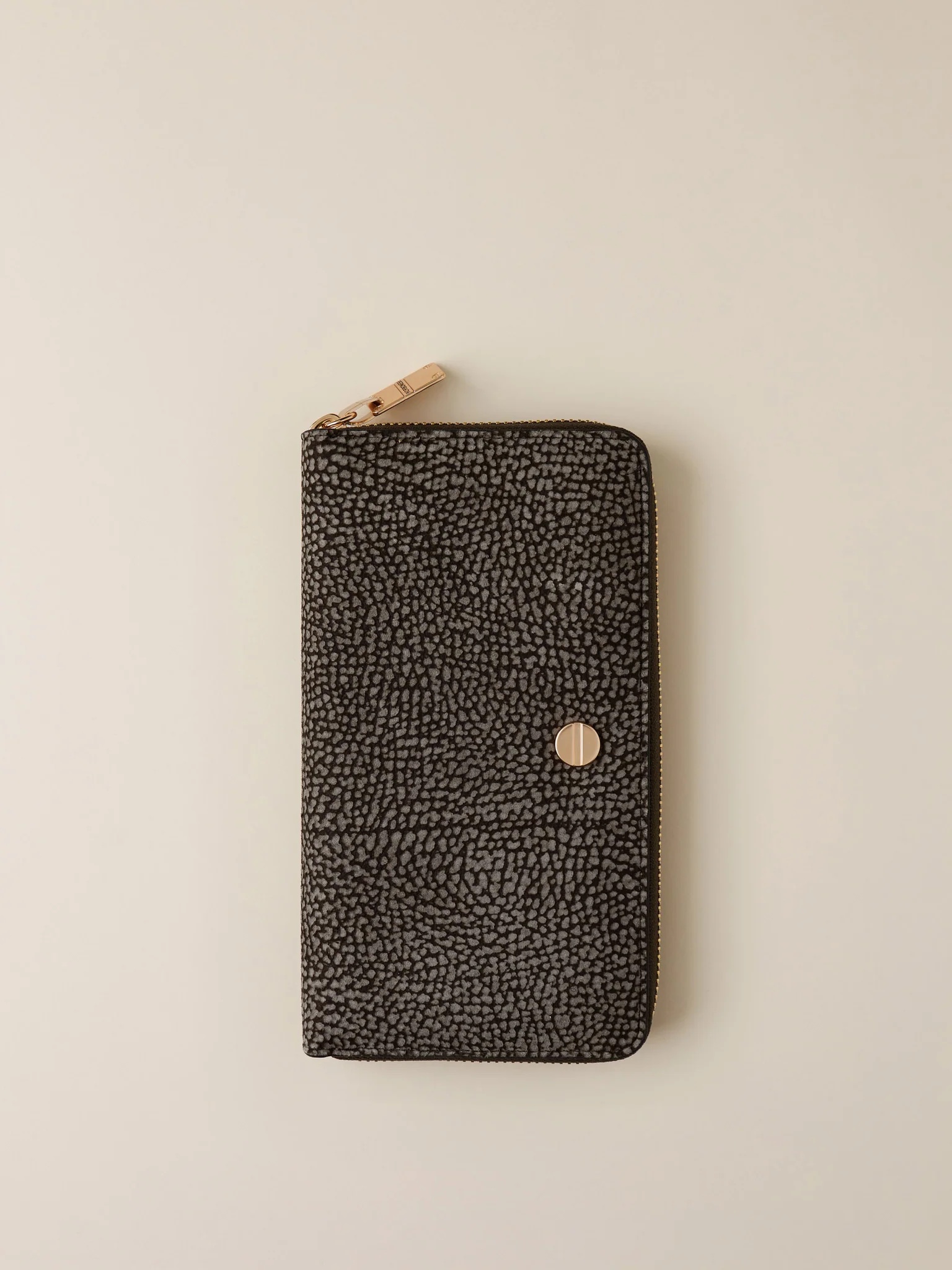 LARGE WALLET OP Suede Zip Around