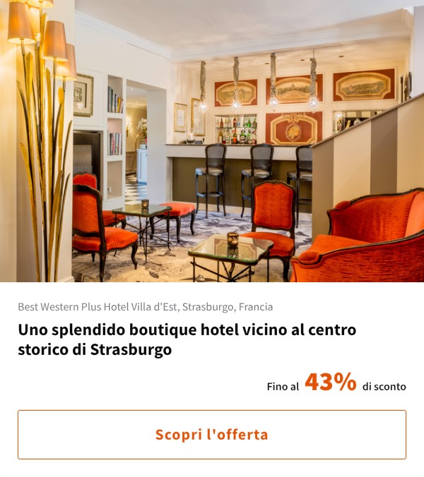 Uno splendido boutique hotel vicino al centro storico di Strasburgo