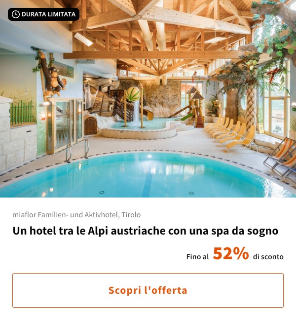 Un hotel tra le Alpi austriache con una spa da sogno