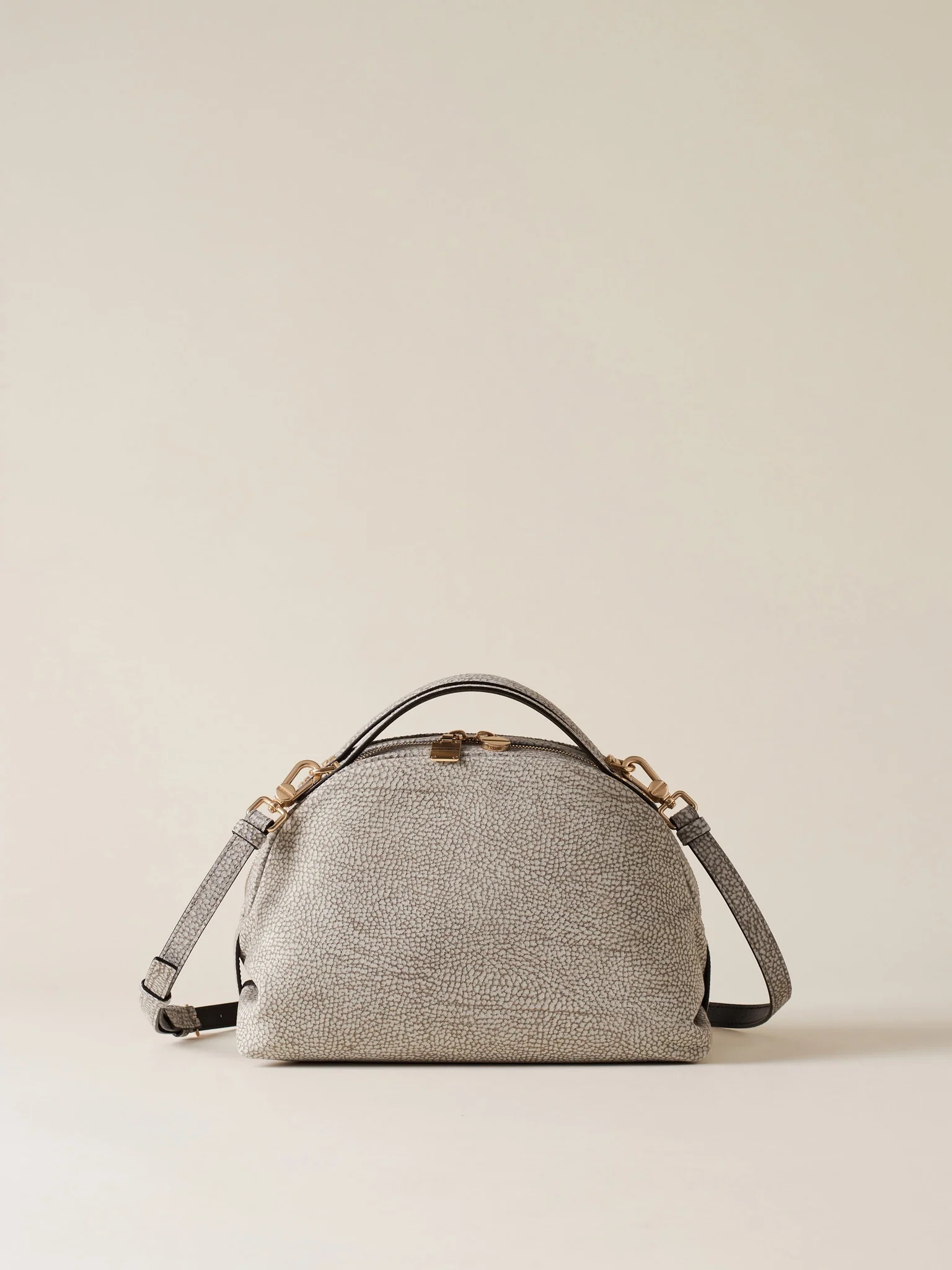 BOWLER BAG SMALL Op Suede Shoulder bag