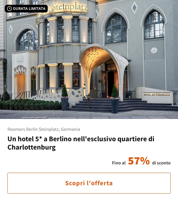 Un hotel 5* a Berlino nell'esclusivo quartiere di Charlottenburg