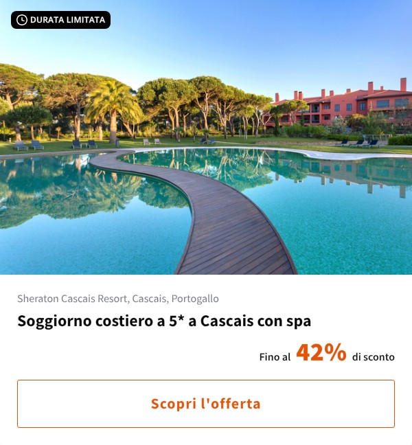 Soggiorno costiero a 5* a Cascais con spa