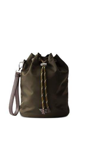 Prada Speedrock Re-Nylon and leather pouch