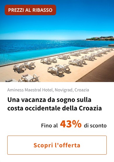 Una vacanza da sogno sulla costa occidentale della Croazia