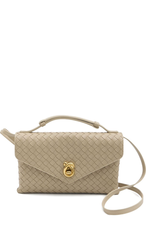 Knot Lock leather clutch