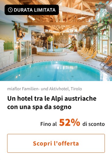 Un hotel tra le Alpi austriache con una spa da sogno