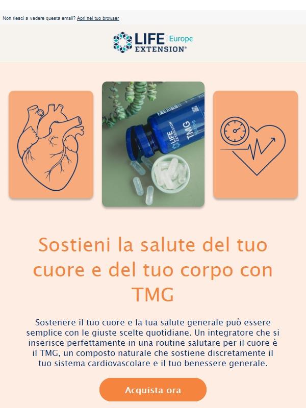 Sostieni cuore e corpo con TMG