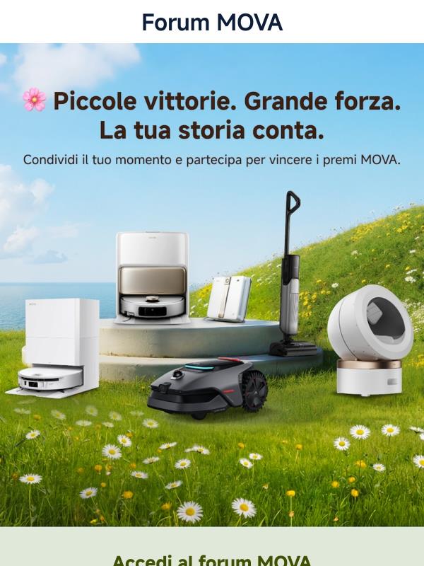 🌿 Condividi la tua forza quotidiana e vinci un MOVA S20 Pro!