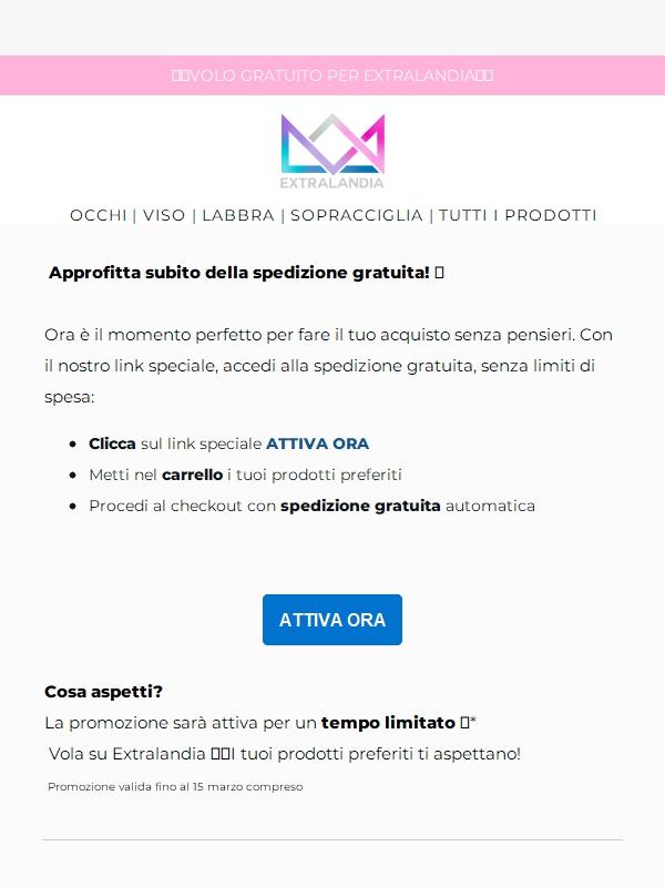 ✈️ VOLO GRATUITO PER EXTRALANDIA!