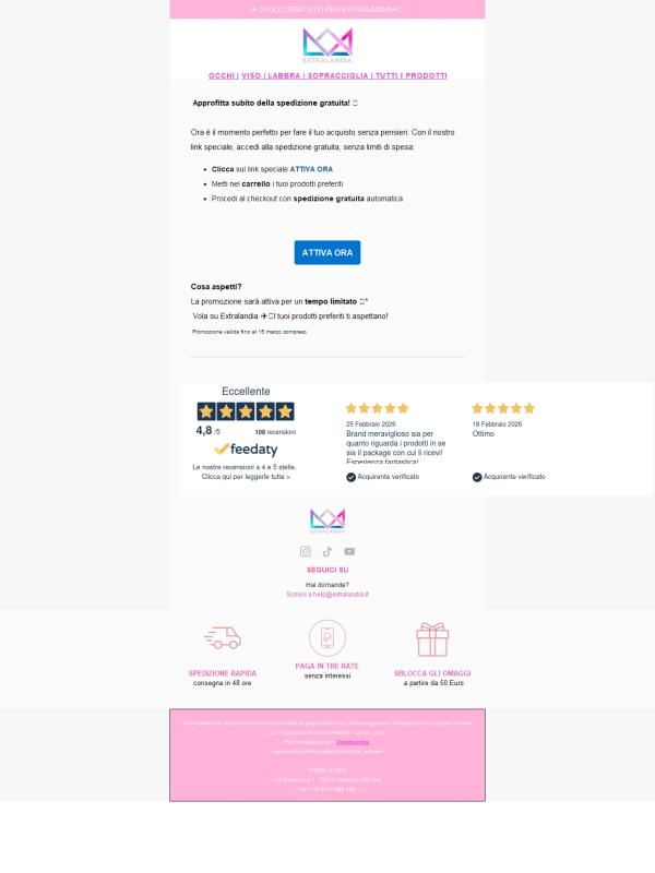 ✈️ VOLO GRATUITO PER EXTRALANDIA!