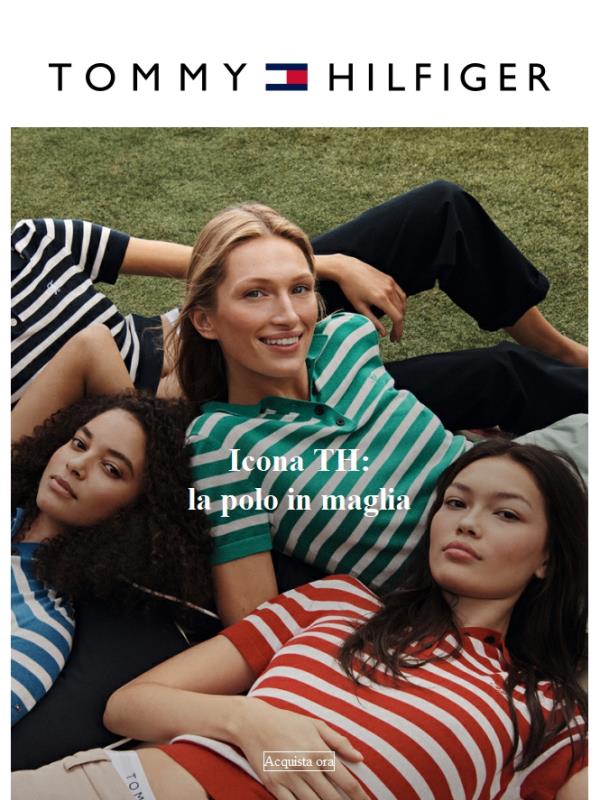 Polo in maglia: un'icona Tommy Hilfiger.