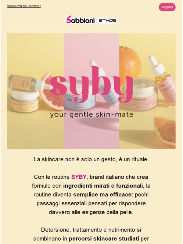 ✨Scopri le 3 routine Syby!
