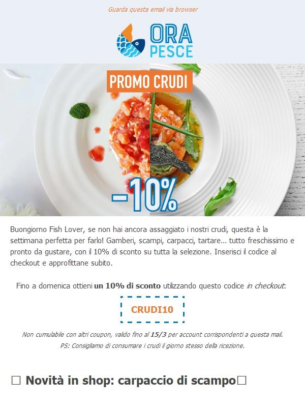 Cena da chef a casa tua, Fish Lover? 🦐 Scegli i nostri crudi: -10% e una novità da provare!