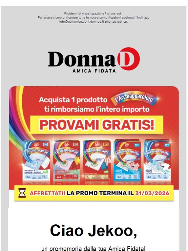 Affrettati: prova L’Acchiappacolore gratis!