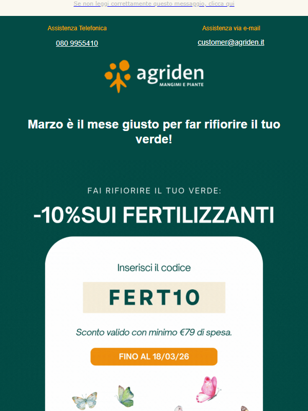 -10% sui fertilizzanti! Solo su agriden.it 🌿