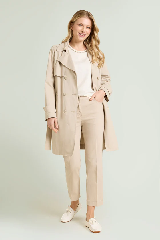 PANTALONI KICK FLARE IN DRILL