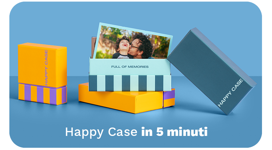 Crea un’Happy Case in 5 minuti, il tempo in cui papà fa la doccia