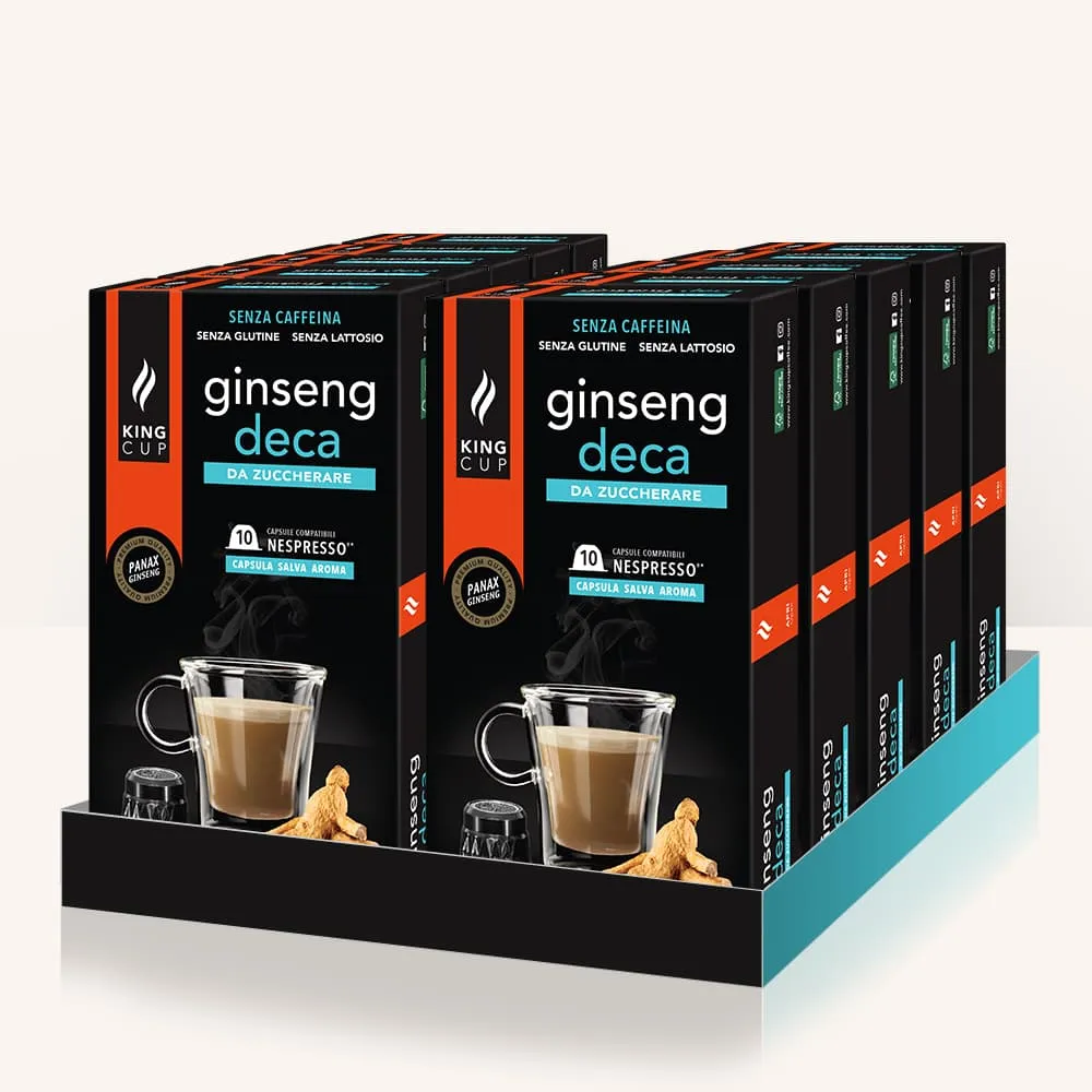 Image of 120 capsule Nespresso®* Caffè al ginseng Ginseng Deca da zuccherare