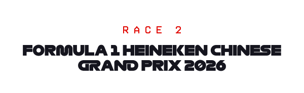 Race 2 Formula 1 Heineken Chinese Grand Prix