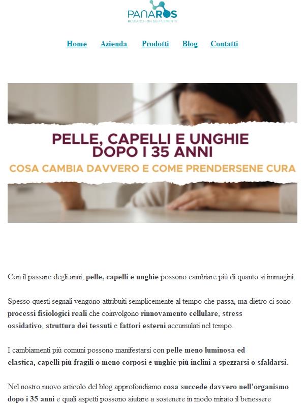 Pelle, capelli e unghie dopo i 35 anni: cosa cambia davvero