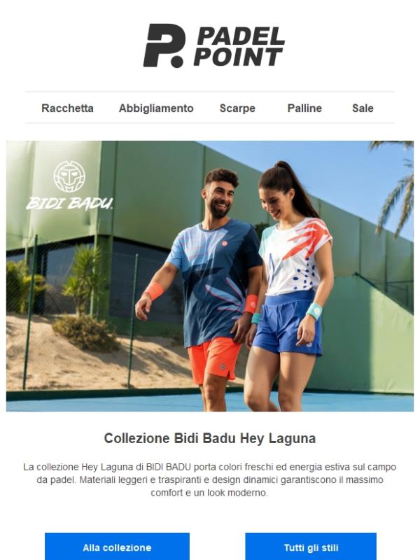 Colori freschi con l’abbigliamento da padel Bidi Badu