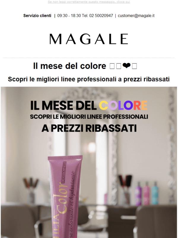 Il mese del colore è arrivato ❤️🧡 solo su Magale.it