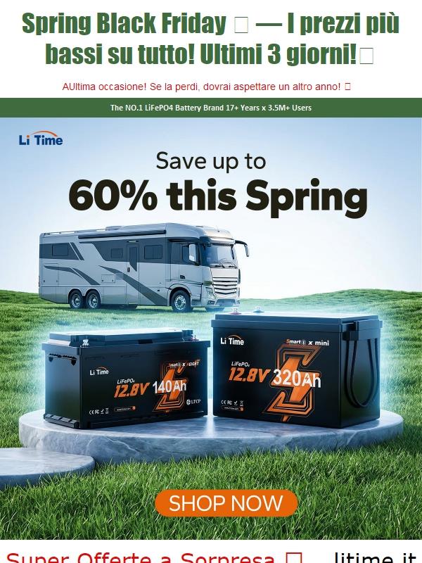 Spring Black Friday 🔥— I prezzi più bassi su tutto! Ultimi 3 giorni ⏳