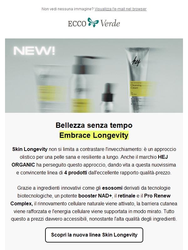 NOVITÀ: SKIN LONGEVITY by HEJ ORGANIC