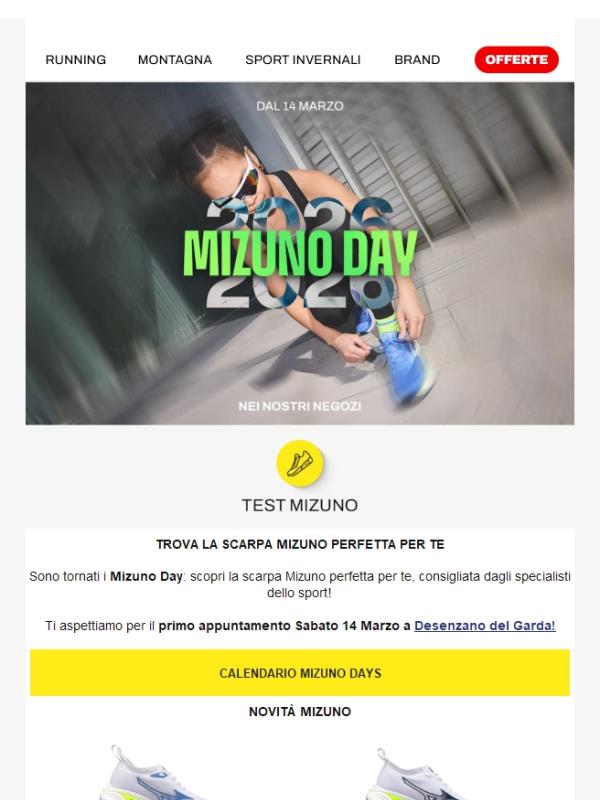Mizuno Days👟scopri le date!