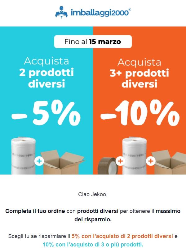 ⏳ Ultimi giorni per ottenere fino al -10%