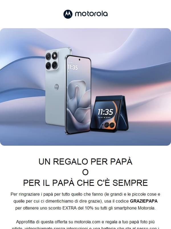 Qual è il tuo modo di dire "grazie" per la festa del papà?