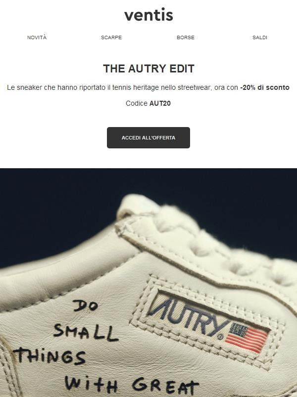Autry: -20% sulle sneaker cult