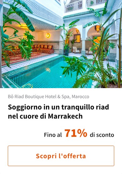 Soggiorno in un tranquillo riad nel cuore di Marrakech