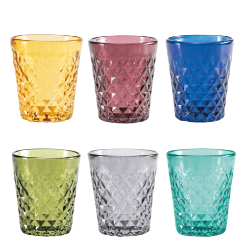 35 cl - Balloton Bicchiere Acqua in Vetro Soffiato - Set 6 Pezzi